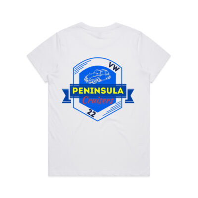 Mornington Peninsula VW Criusers LadiesT shirt  Back logo Thumbnail