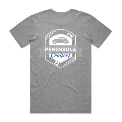 Mornington Peninsula VW Criusers T shirt  Gray  Back logo Thumbnail
