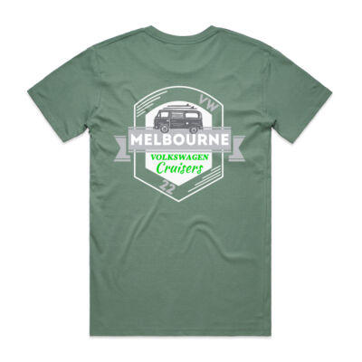 T2 VW Bay window Kombi T-shirt Green Thumbnail