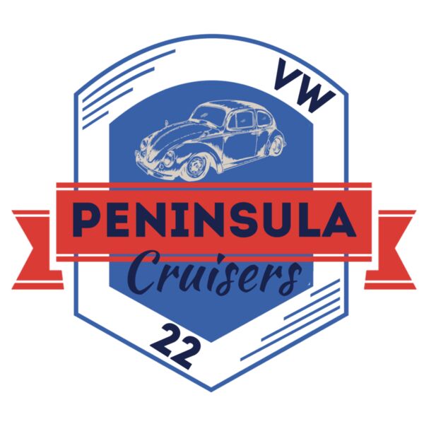 Peninsula VW Cruisers LOGO Blue Red Thumbnail
